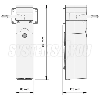 Napęd bramy skrzydłowej Nice WALKY WL1024C – z centralą